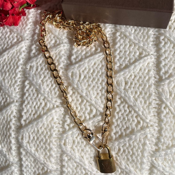Authentic Louis Vuitton Lock with Chain Necklace - Picture 5 of 6